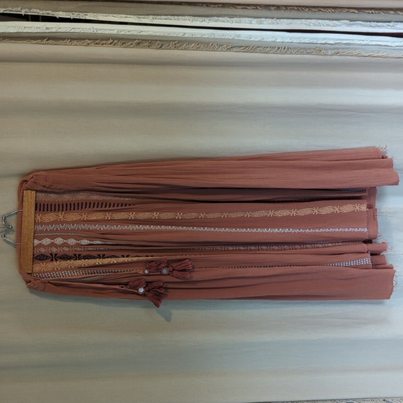 Free People FP One Kantha Embroidered Maxi Skirt - Picture 3 of 12